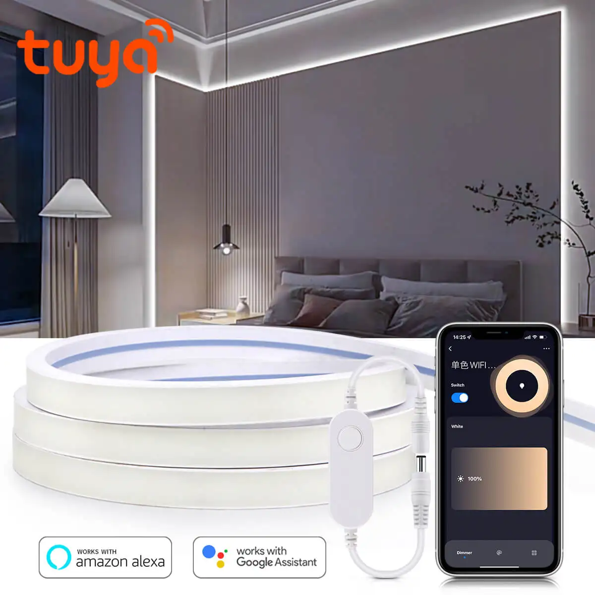 Smart Home Llm - Tuya WiFi Smart COB Neon LED