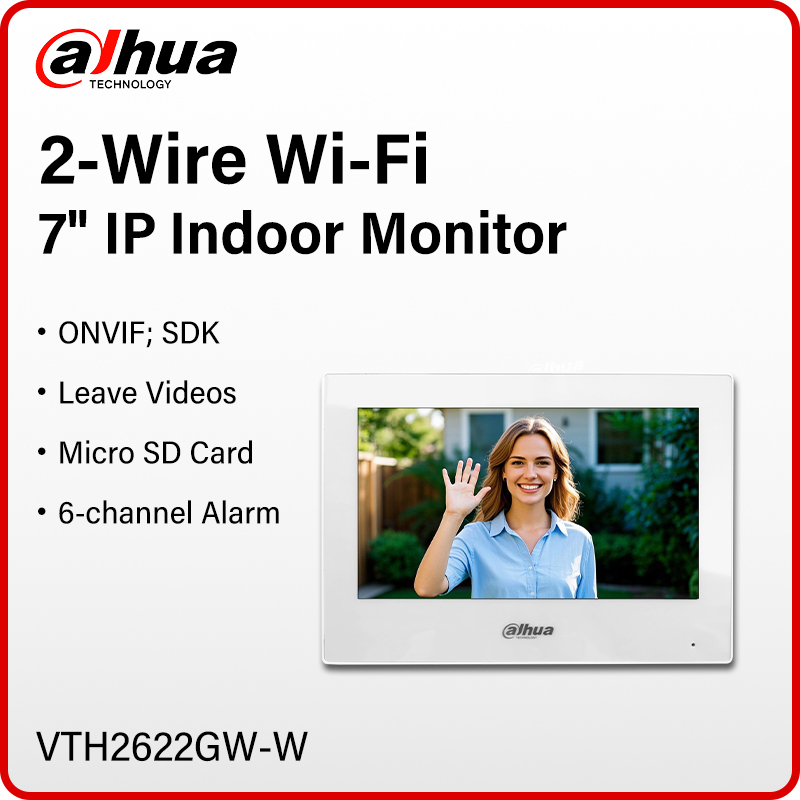 Smart Home Full System - Dahua 2-Wire WiFi Indoor Monitor 7