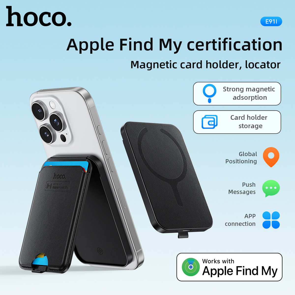 Smart Home Dashboard - HOCO E91I Magnetic ID Card Holder