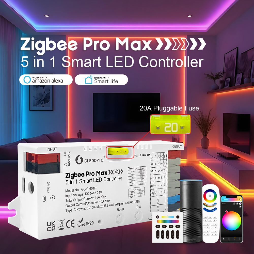 Smart Home Hub Ikea - GLEDOPTO ZigBee 3.0 Pro Max 5-in-1