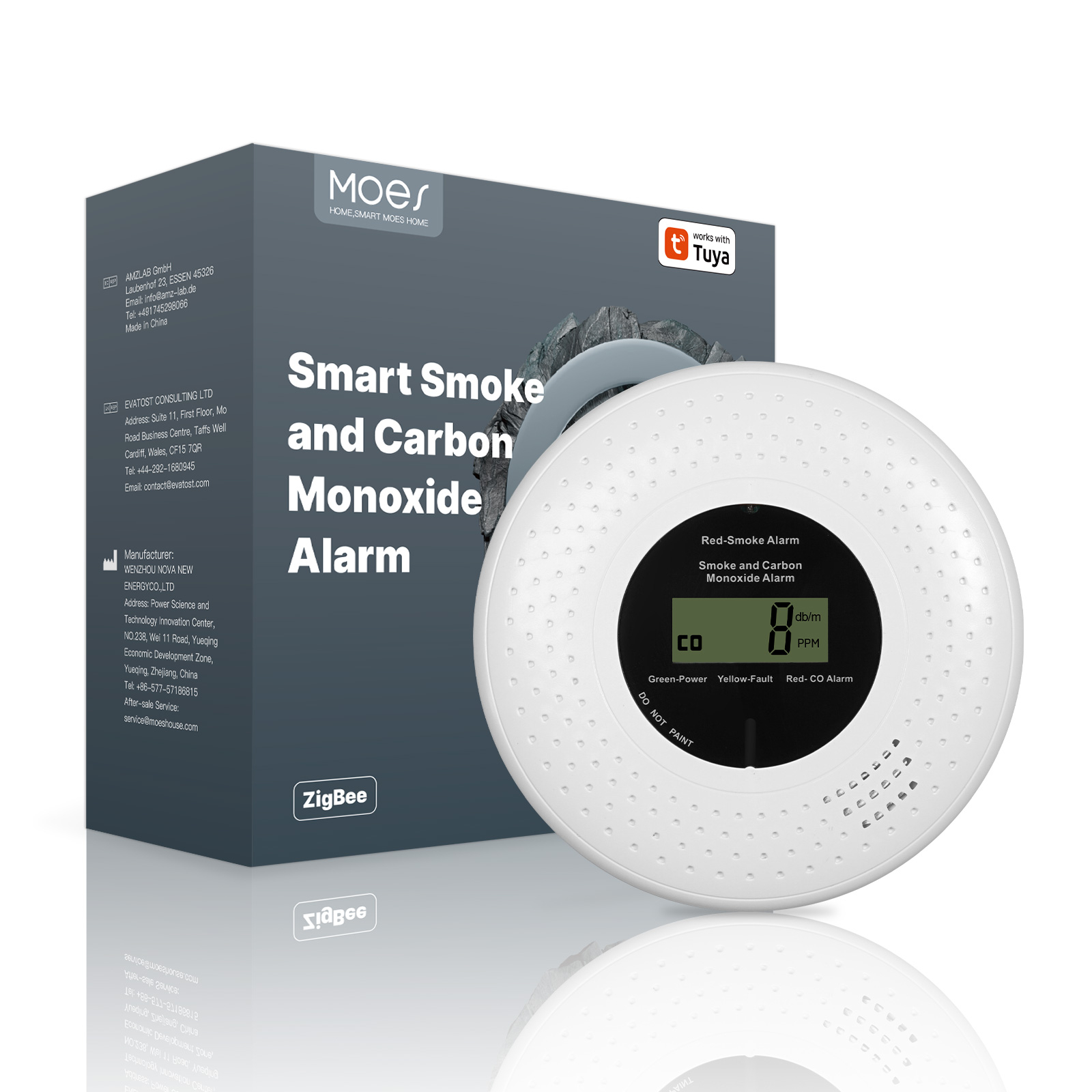 Zigbee Smart Smoke & Carbon Mo – обзор и цена Smart Smoke Detector