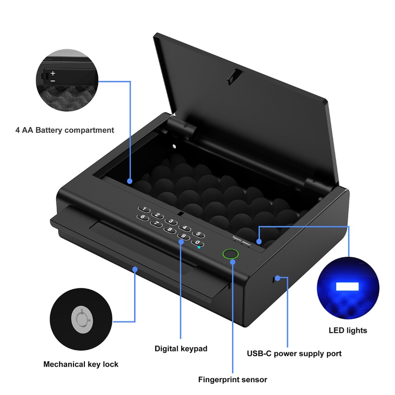 Smart Fingerprint Handgun Safe – обзор и цена Smart Home Box