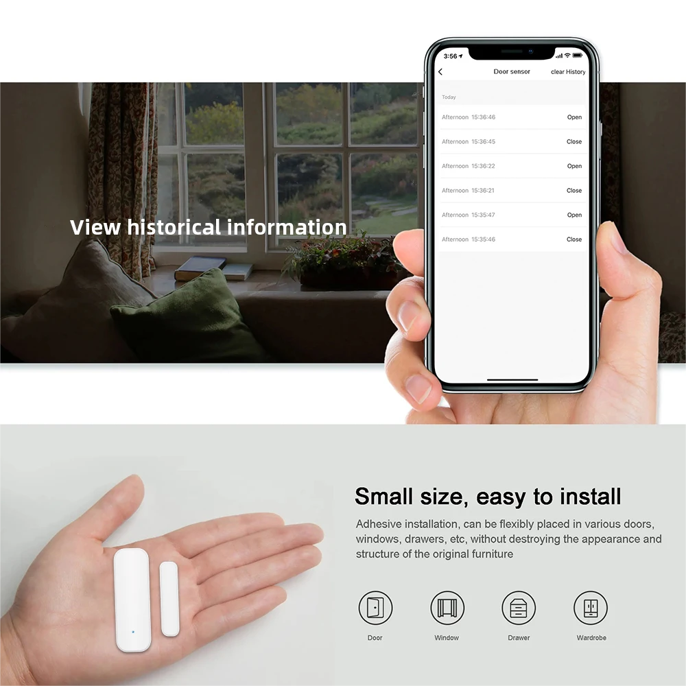 Tuya WiFi Zigbee Window Door S – обзор и цена Smart Home Full System