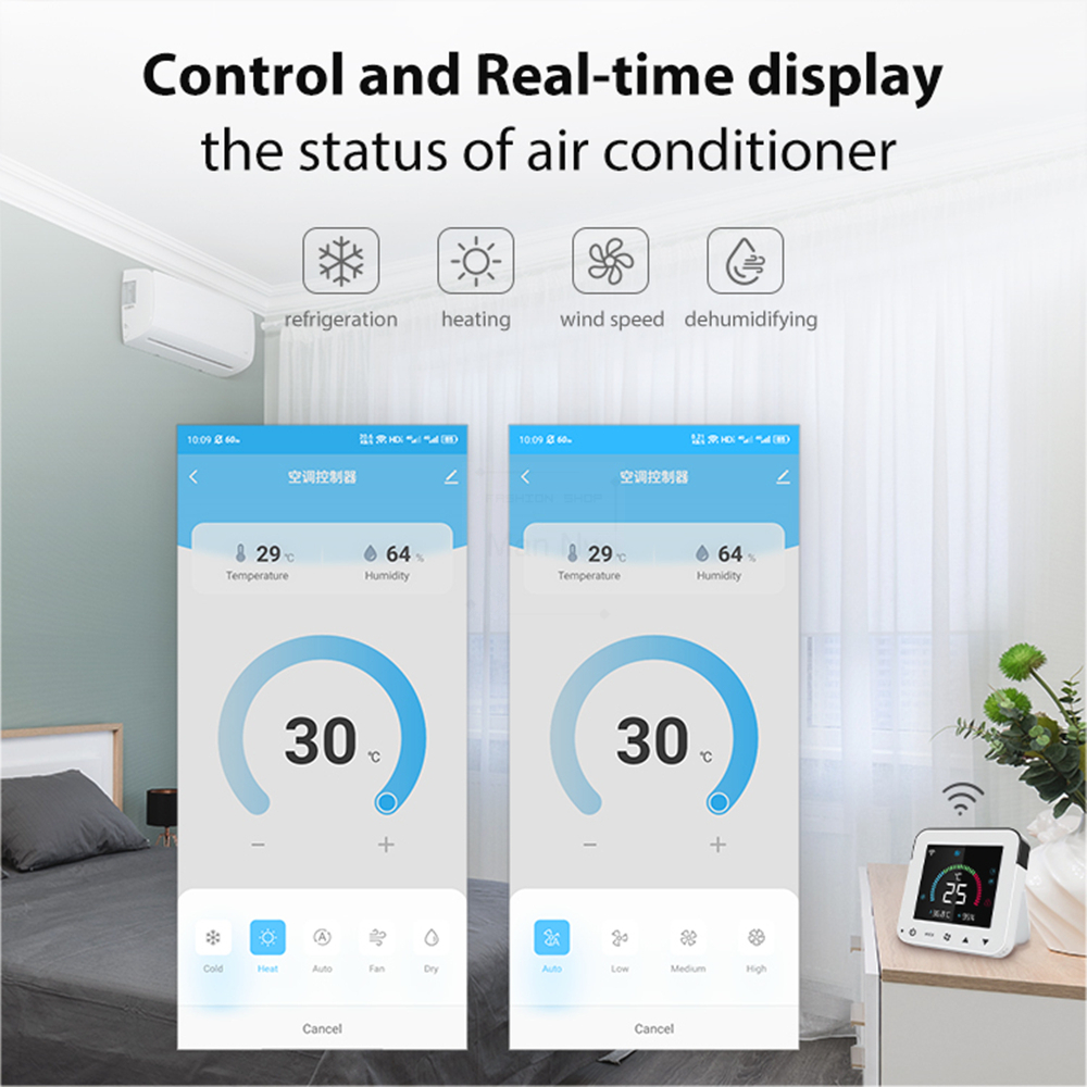 MANHOT Smart Thermostat WiFi A – обзор и цена Smart Home Dashboard