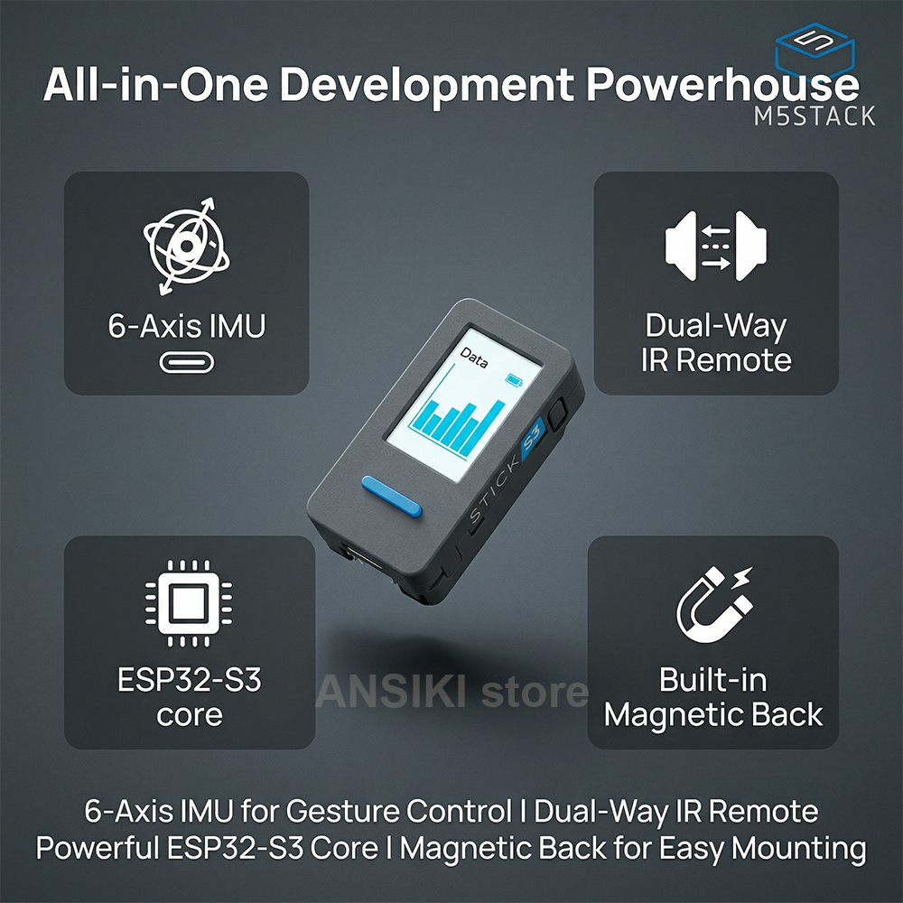 M5Stack M5StickS3 ESP32-S3 IoT – обзор и цена Smart Home Dashboard