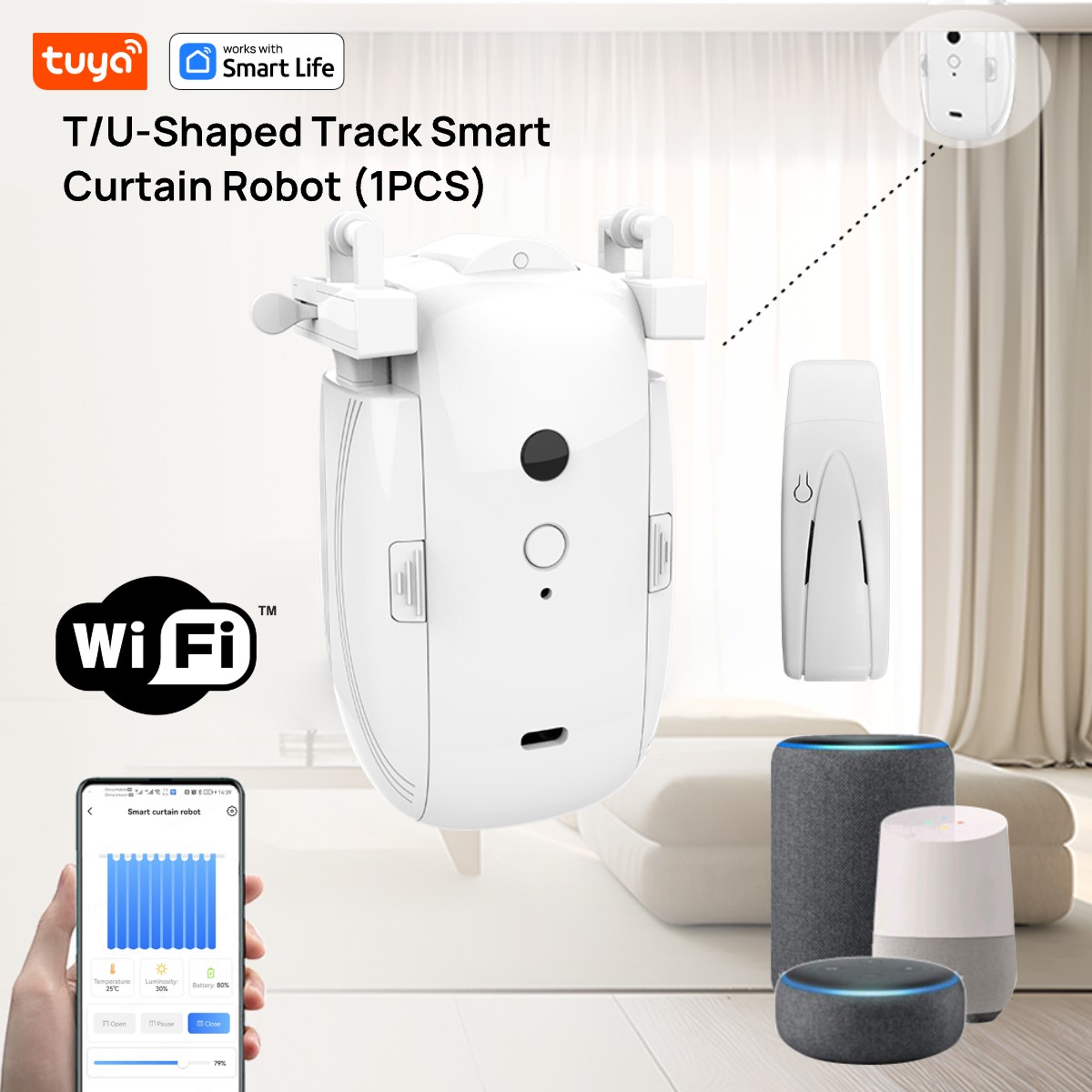 Tuya Smart WiFi Curtain Robot  – обзор и цена Smart Home Hub Matter