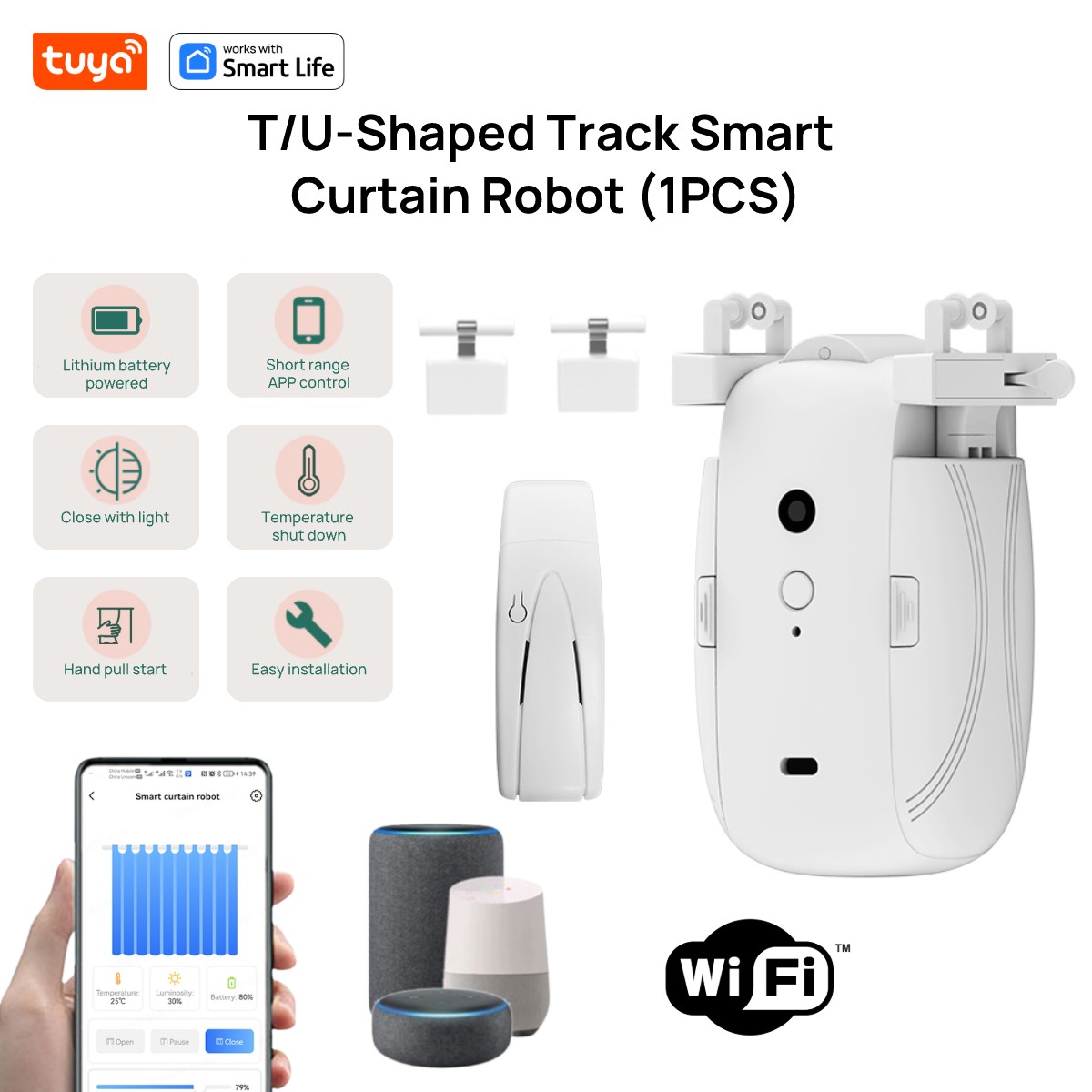 Tuya Smart WiFi Curtain Robot  – обзор и цена Smart Home Hub Matter