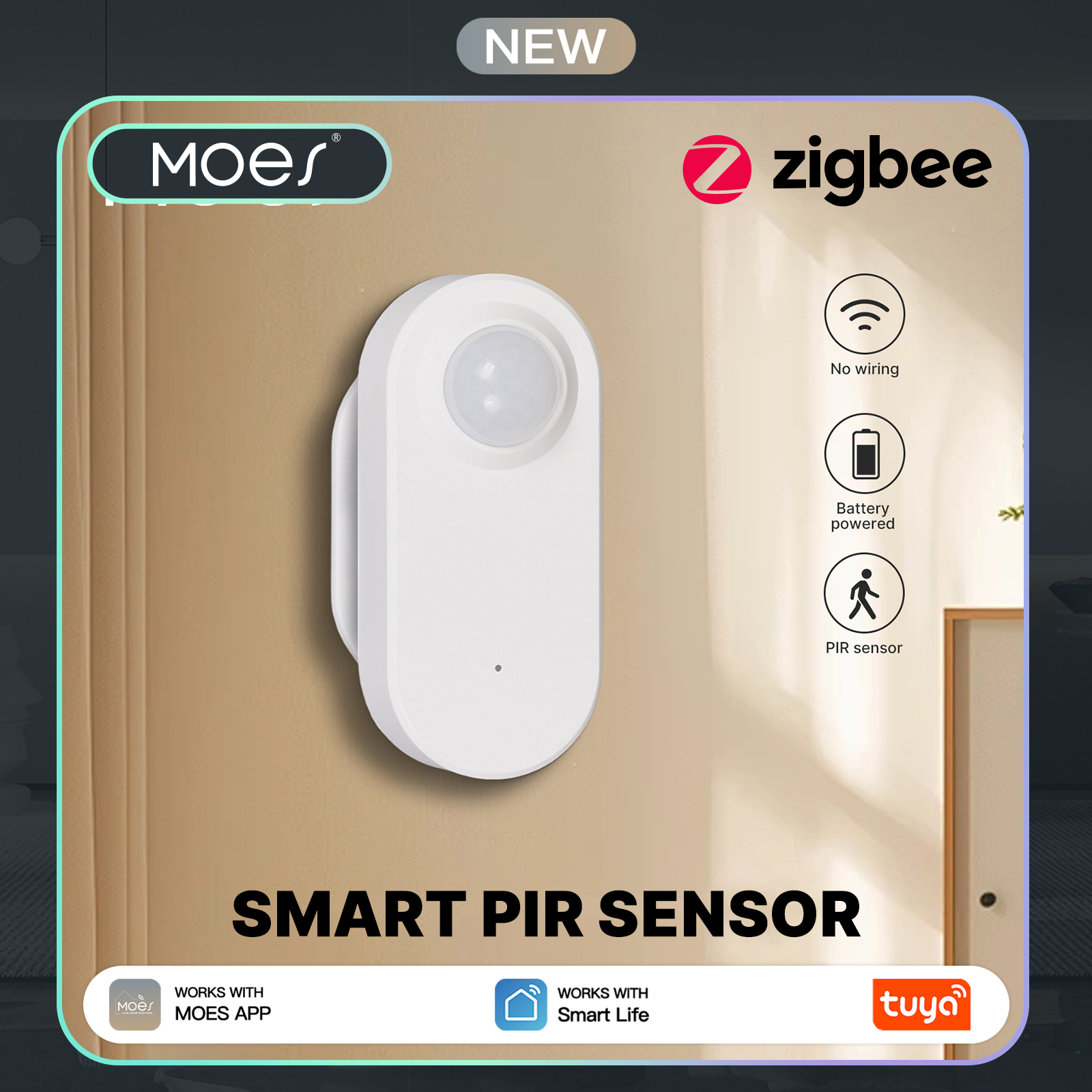 MOES Zigbee Motion Sensor,Wire – обзор и цена Smart Home Wiser