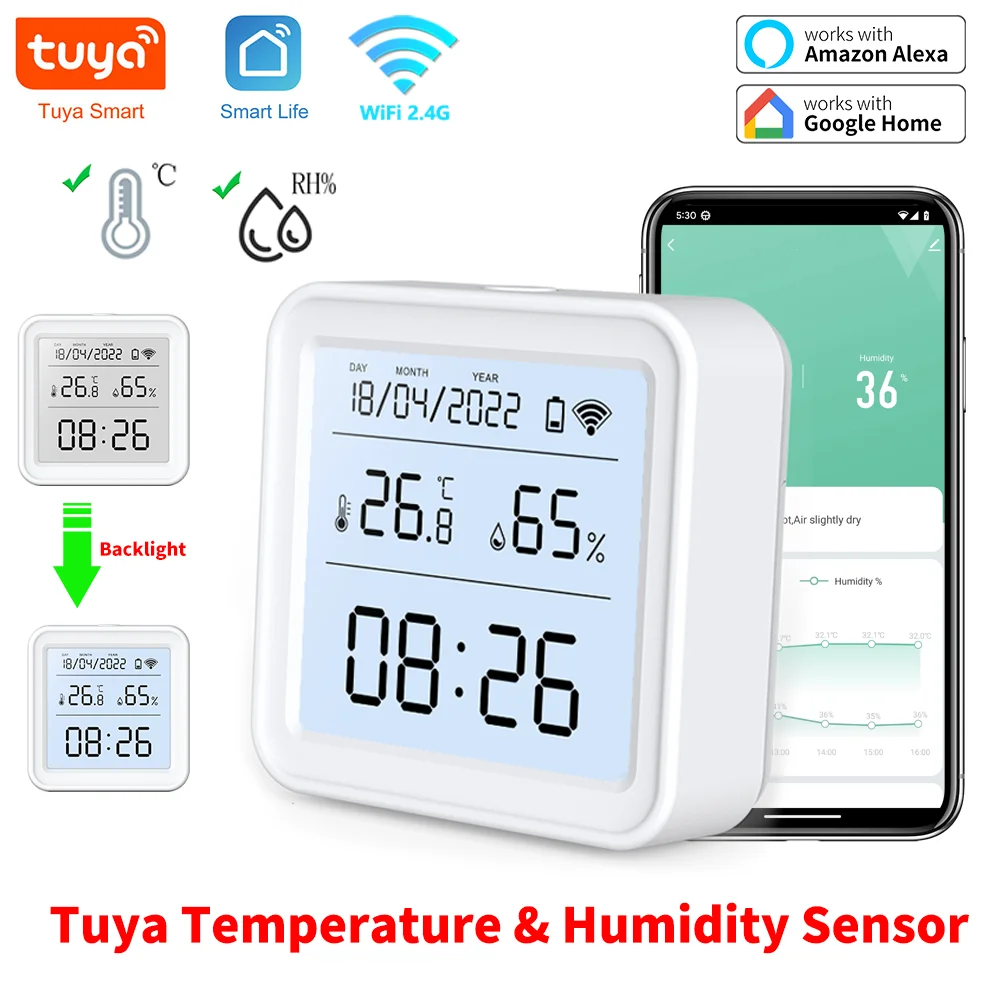 Tuya New WiFi Temperature Humi – обзор и цена Smart Home Orvibo