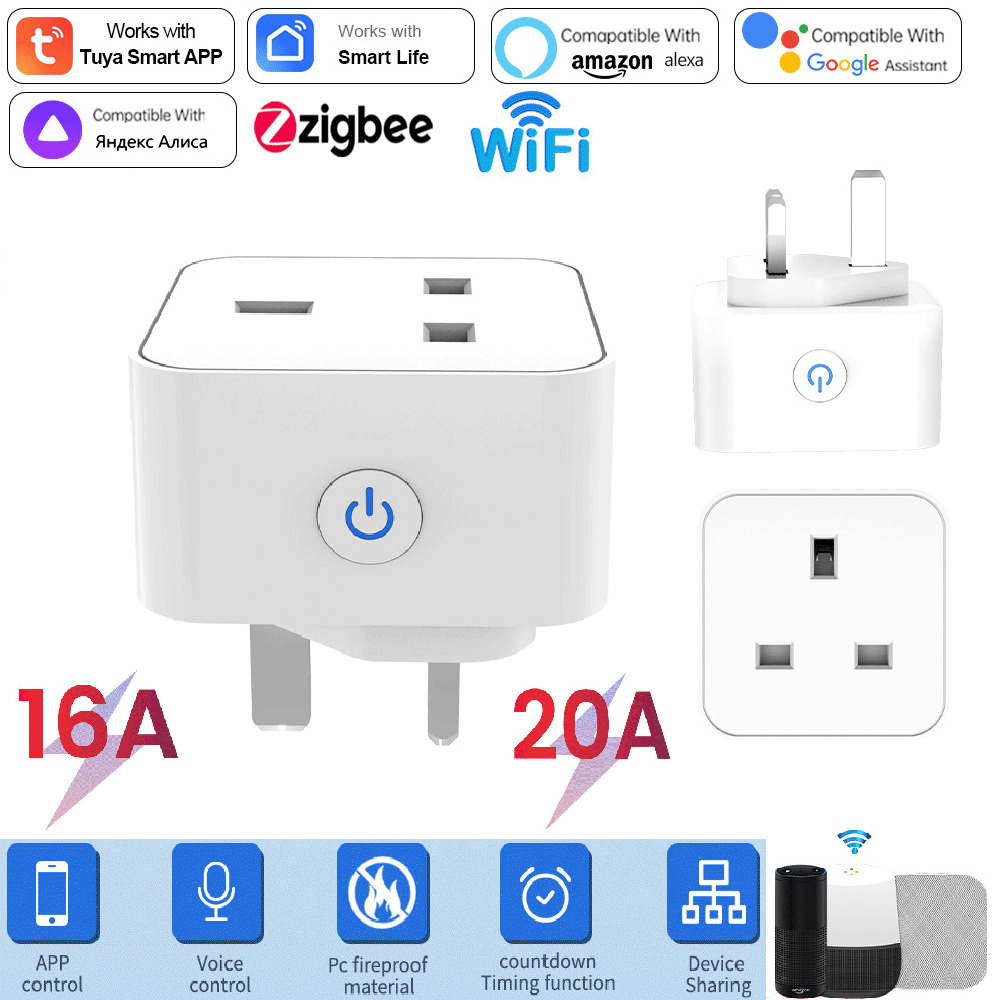 Tuya Smart Socket 16A/20A WiFi – обзор и цена Smart Home Wiser