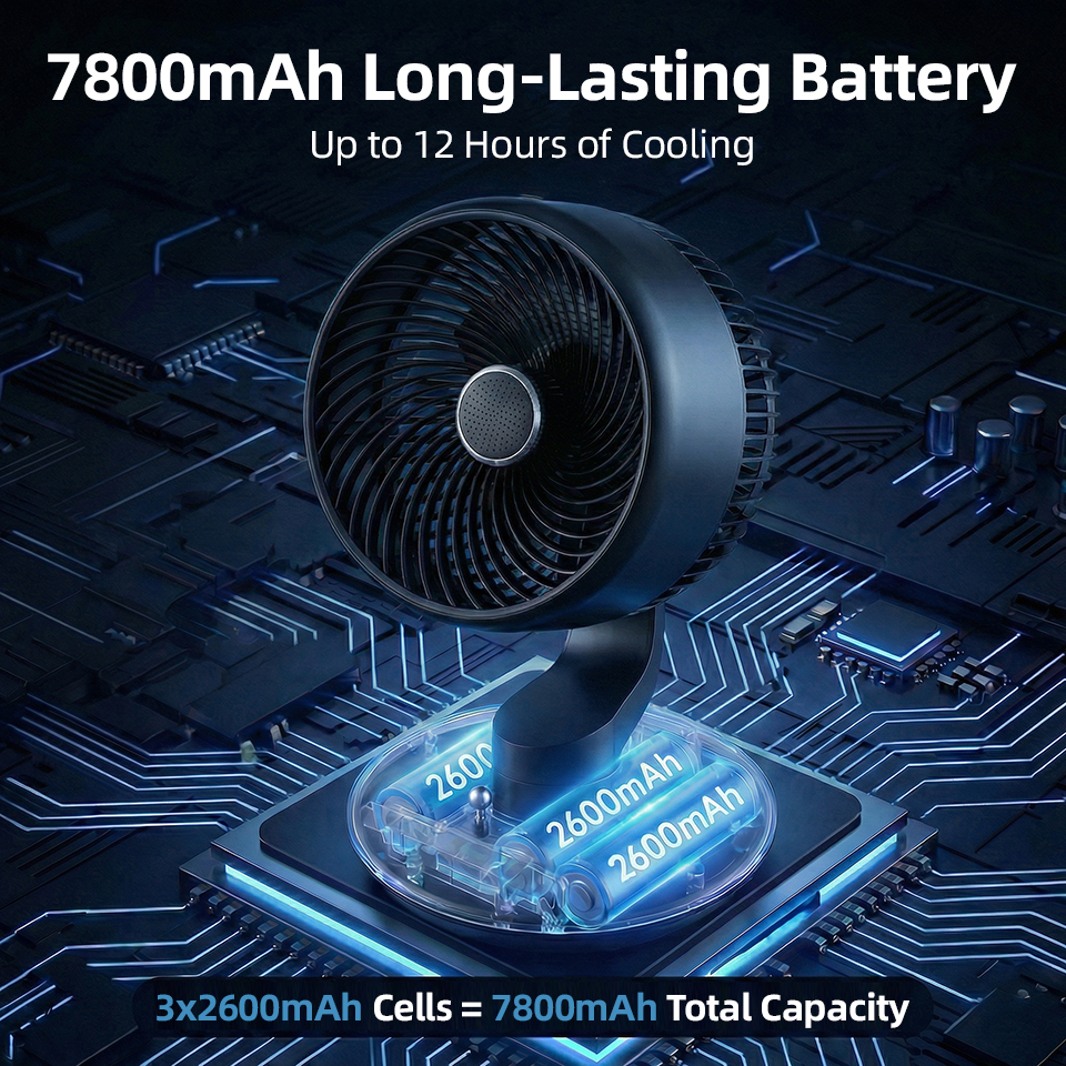 7800mAh USB Desk Fan 5 Speed A – обзор и цена Smart Home Pc