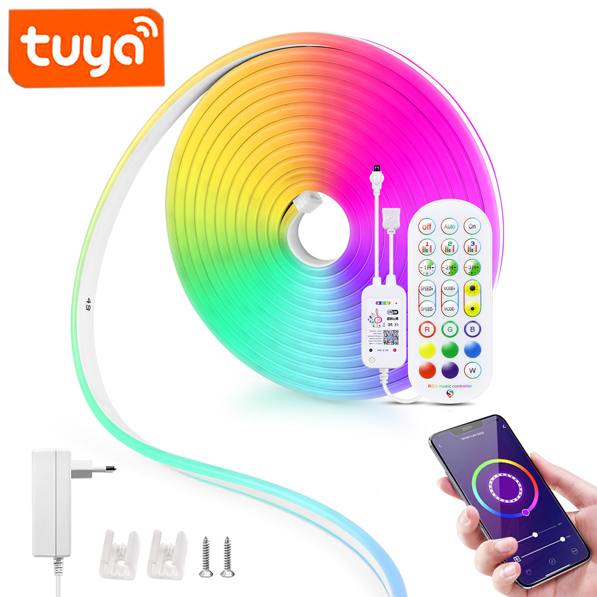 12/24V EU plug WiFi RGB Neon L – обзор и цена Smart Home Llm