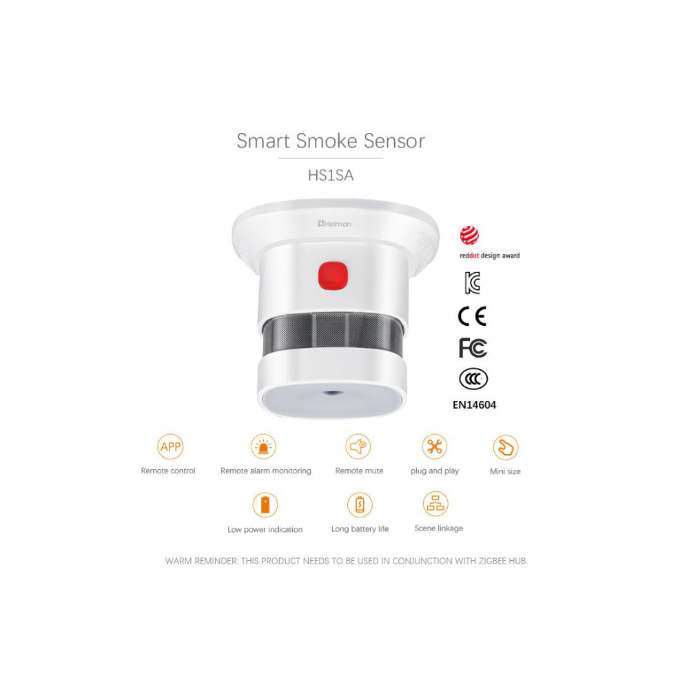 Tuya Smart Zigbee Smoke Detect – обзор и цена Smart Smoke Detector