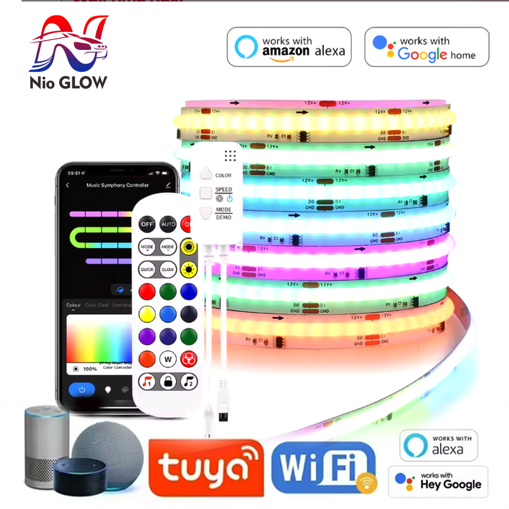 Tuya WiFi WS2811 RGBIC COB LED – обзор и цена Smart Home Llm