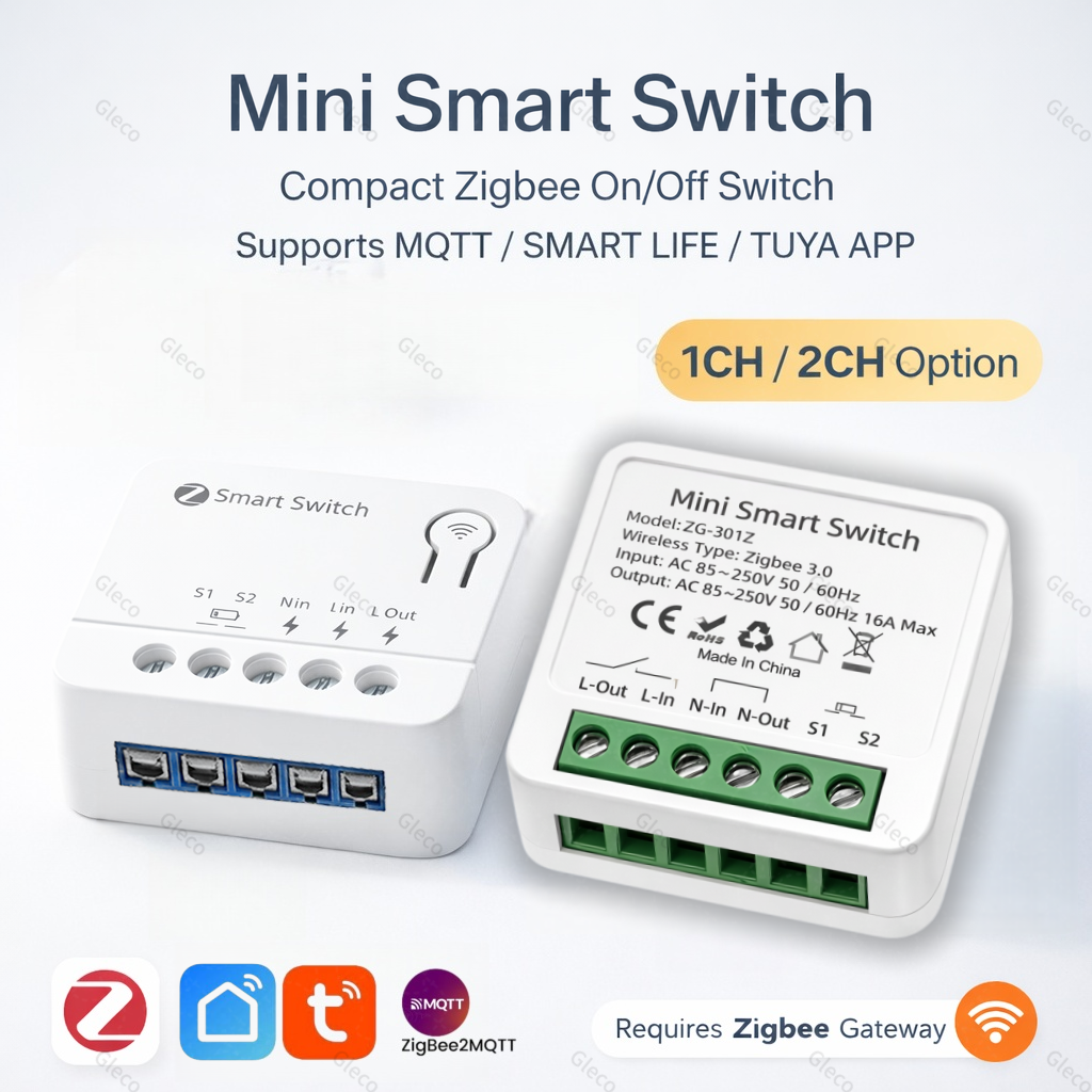 Zigbee TUYA 1/2Gang Mini Smart – обзор и цена Smart Home Switch