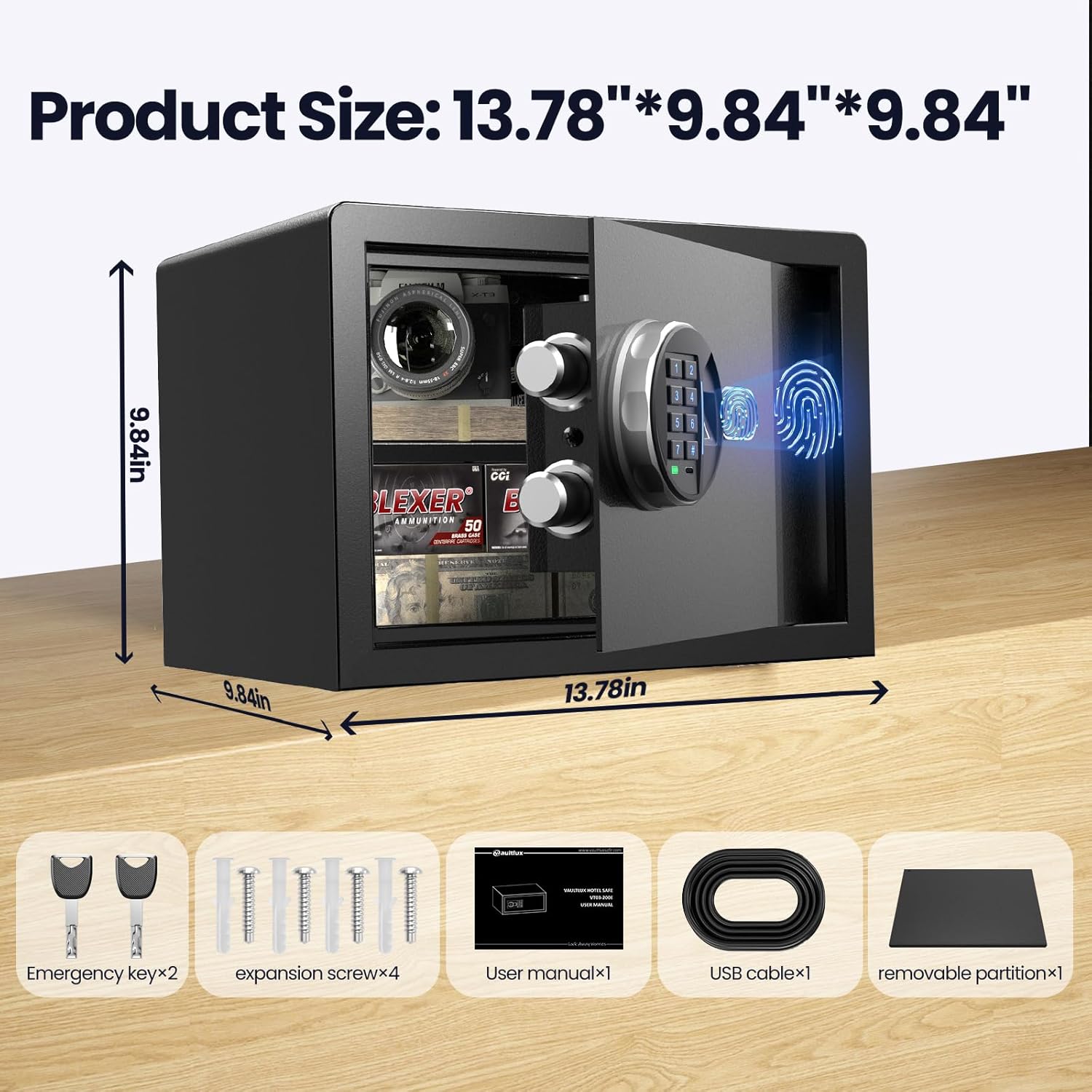 20LB Smart Biometric Safe with – обзор и цена Smart Home Box