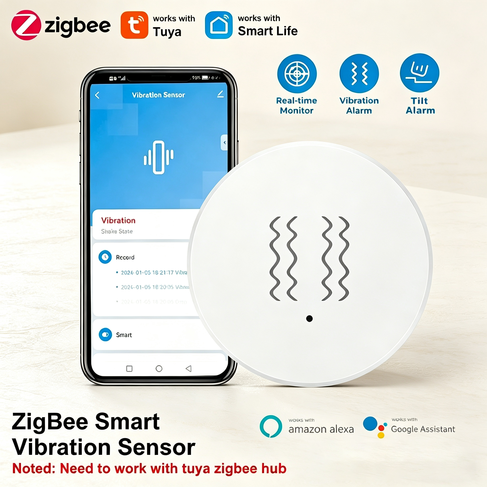 Tuya ZigBee Smart Vibration &  – обзор и цена Smart Home Full System