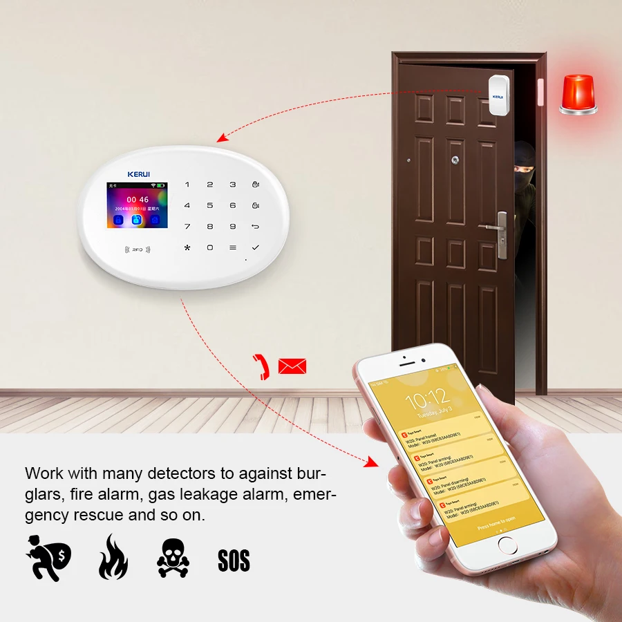 KERUI Tuya Smart Alarm System  – обзор и цена Smart Smoke Detector