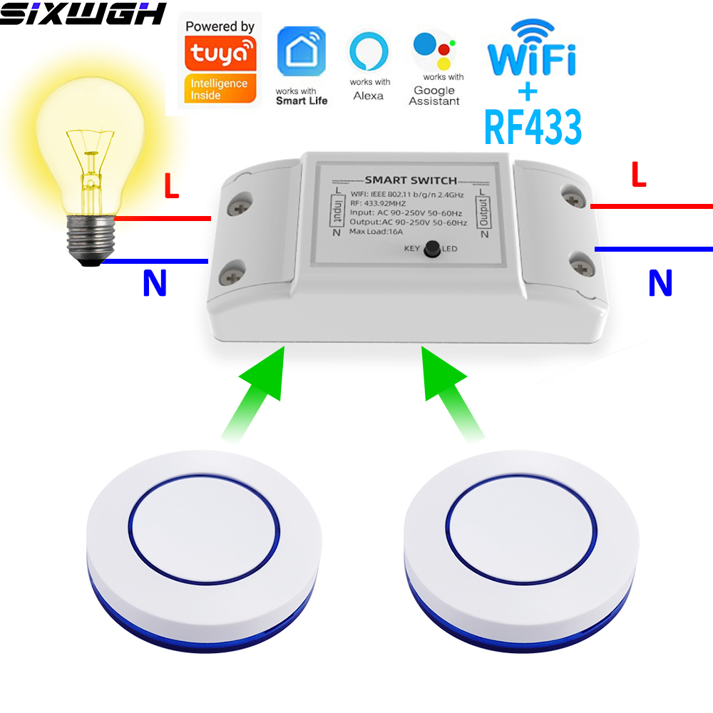 16A WiFi Tuya Smart Switch Wir – обзор и цена Smart Home Switch