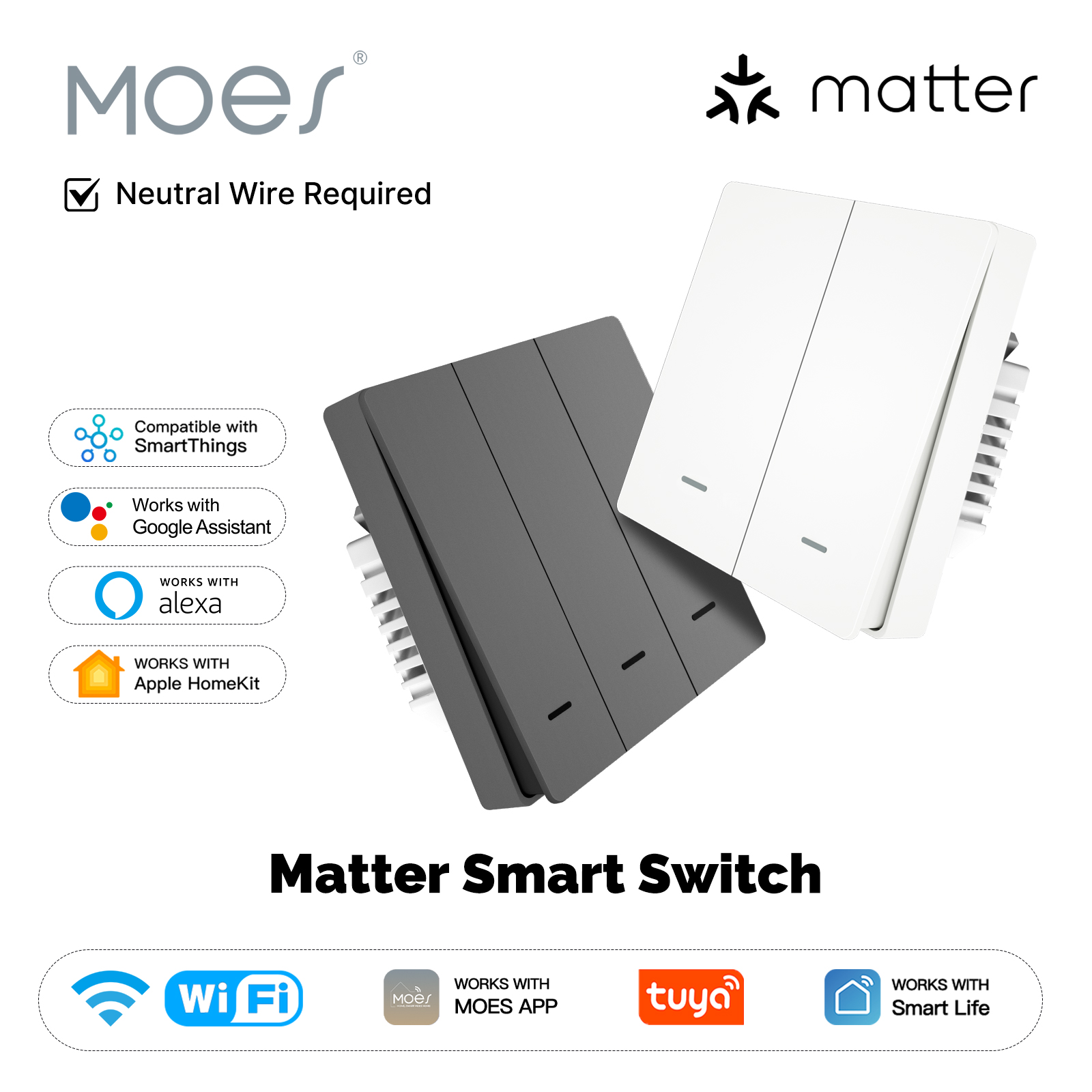 MOES Matter Tuya WiFi Smart Li – обзор и цена Smart Home Dashboard