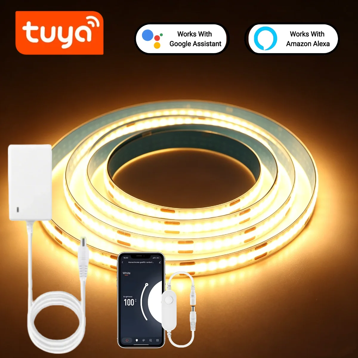 Tuya Smart COB LED Strip Light – обзор и цена Smart Home Llm