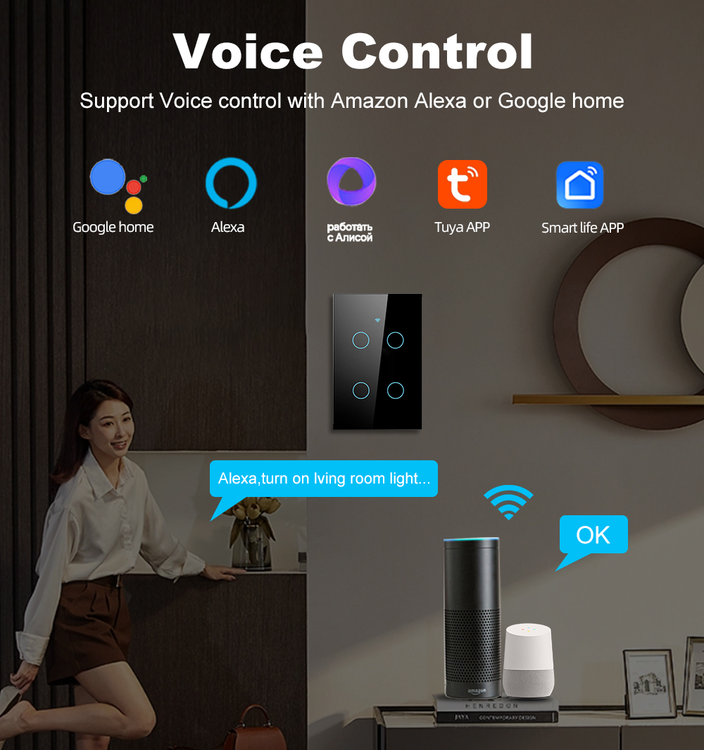 Smart Life Wifi+Bluetooth Touc – обзор и цена Smart Home Dashboard