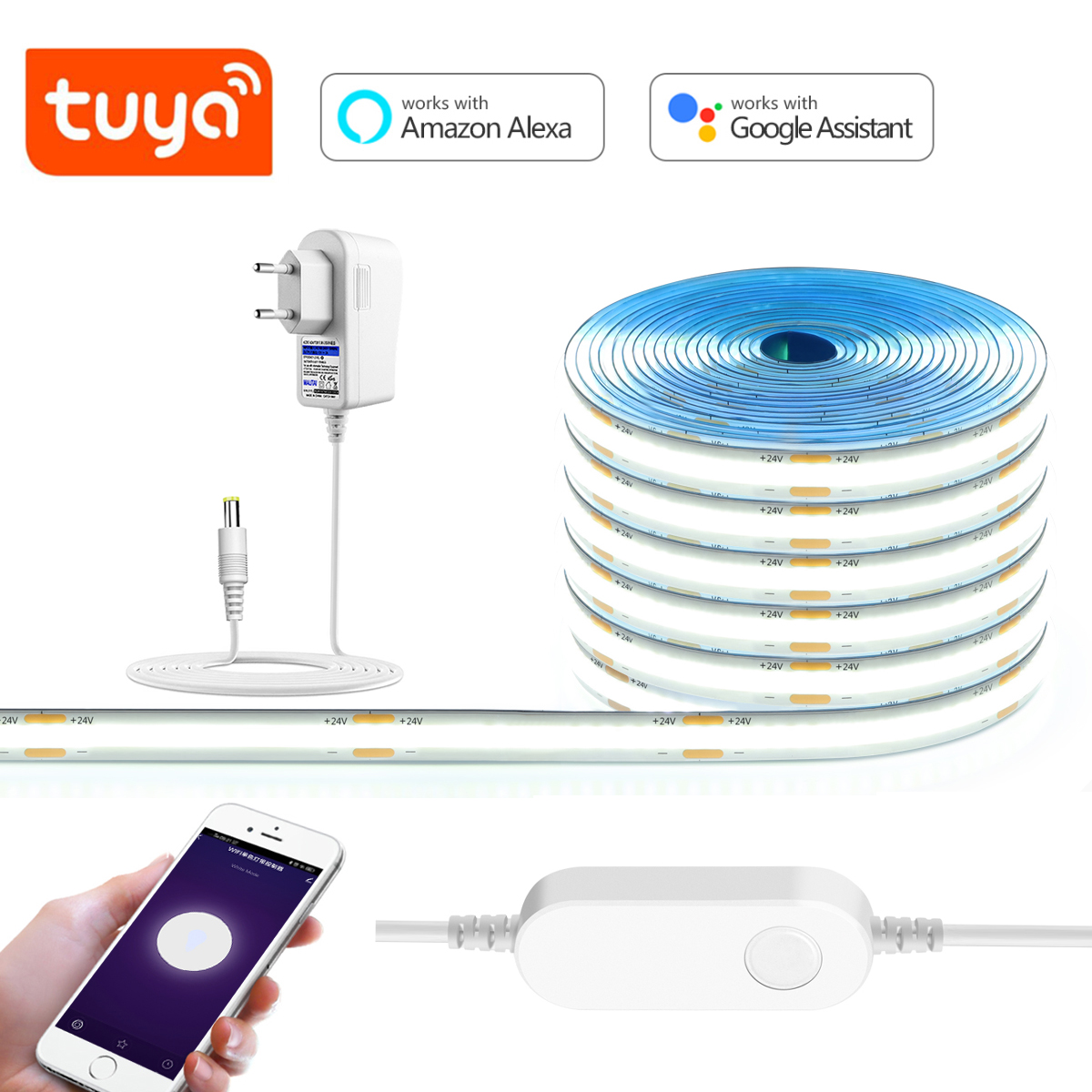 3M 5M 10M 24V COB LED Strip Li – обзор и цена Smart Home Llm