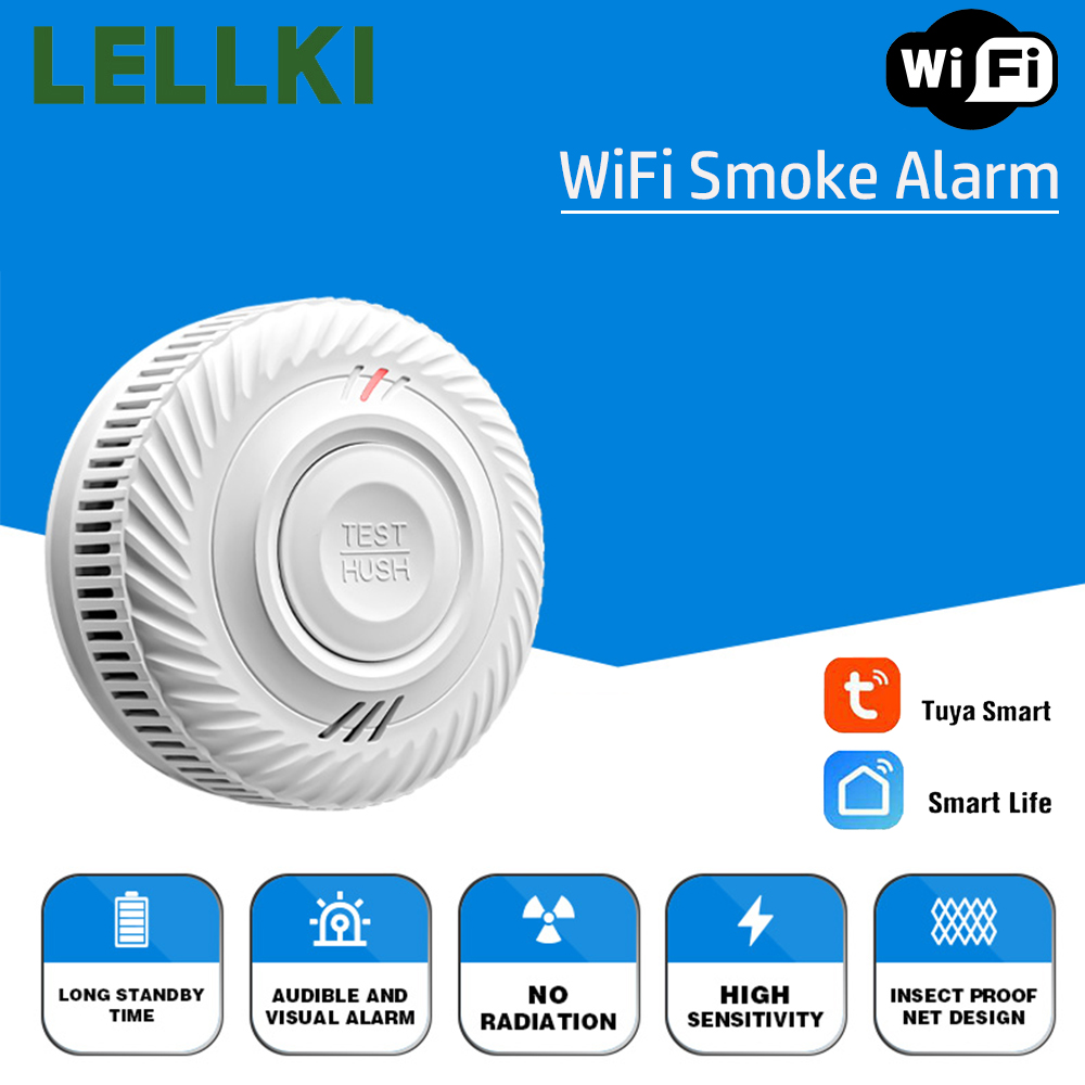 LELLKI WiFi Smoke Detector Lon – обзор и цена Smart Smoke Detector