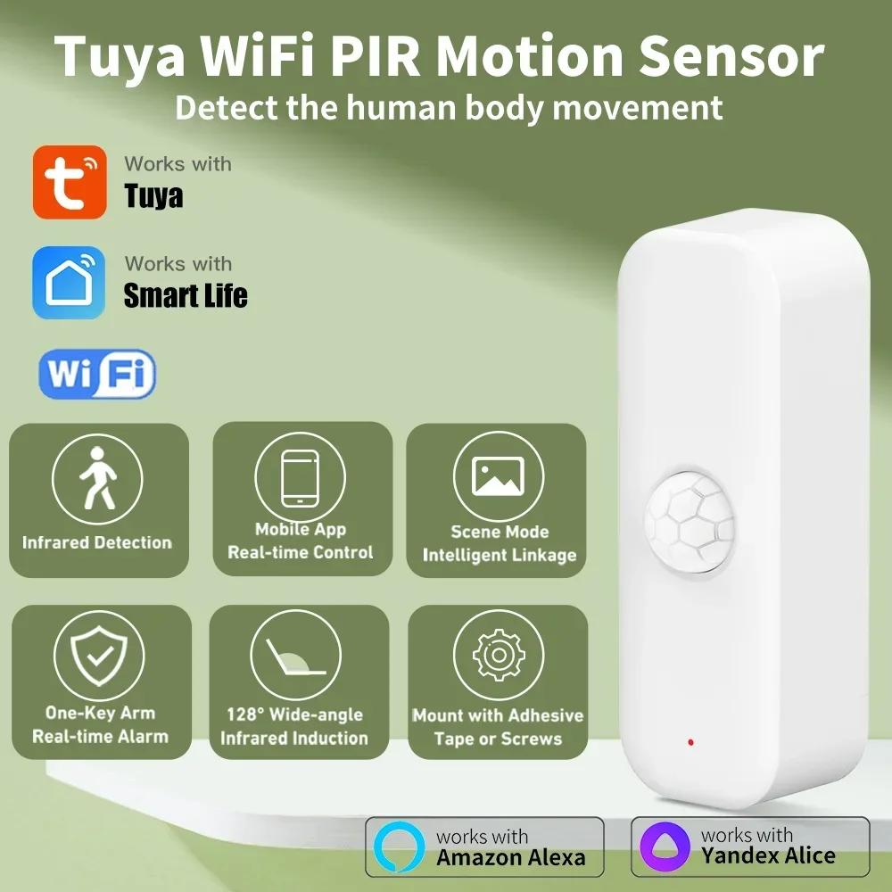 Tuya WiFI Motion Sensor PIR Sm – обзор и цена Smart Home Wiser